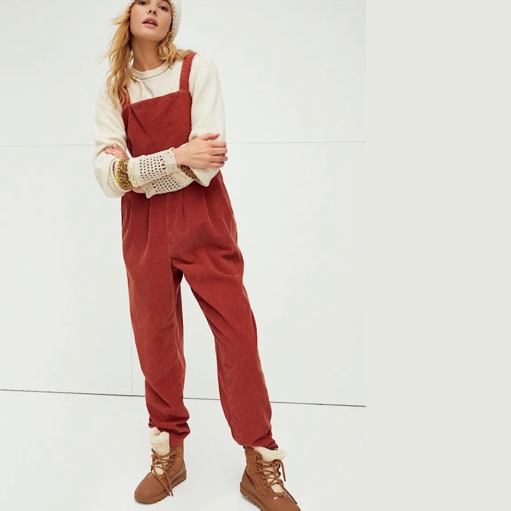 Free People Terracotta Jumpsuit